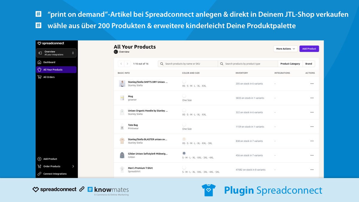 Spreadconnect (Anbindung des Spreadconnect der spreadgroup)