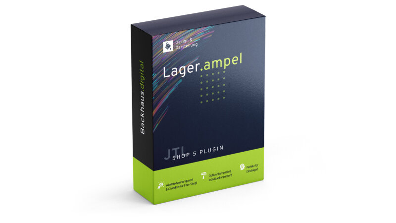 Premium Lagerampel | Eigene Farben, Icons & Texte