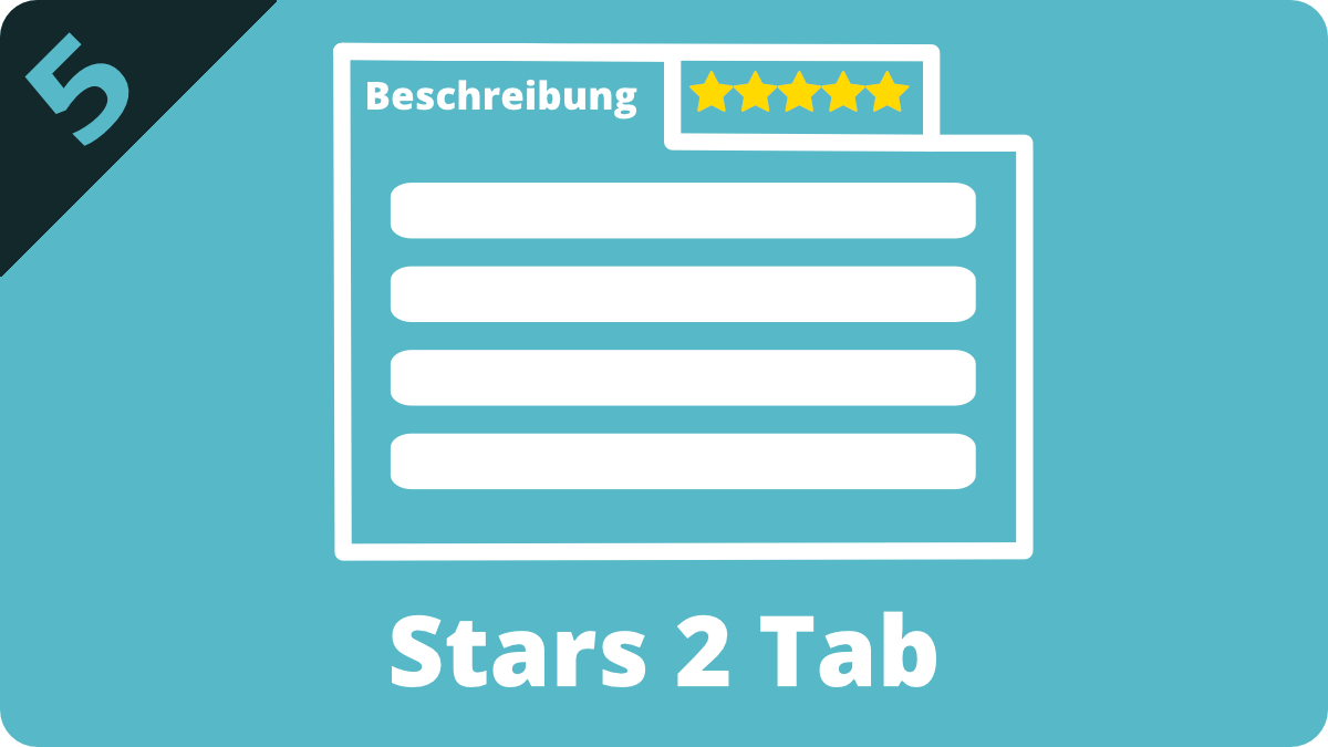 &quot;Stars2Tab&quot; Bewertungssterne Plugin - by NETZdinge.de