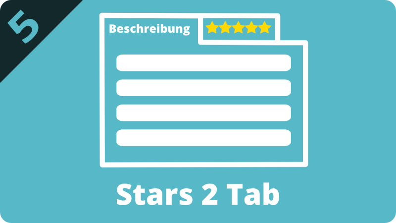 "Stars2Tab" Bewertungssterne Plugin - by NETZdinge.de