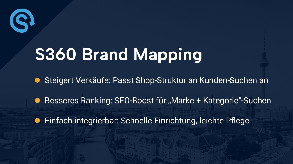 S360 Brand Mapping - SEO für Marken- und Herstellershops mit Unterkategorien