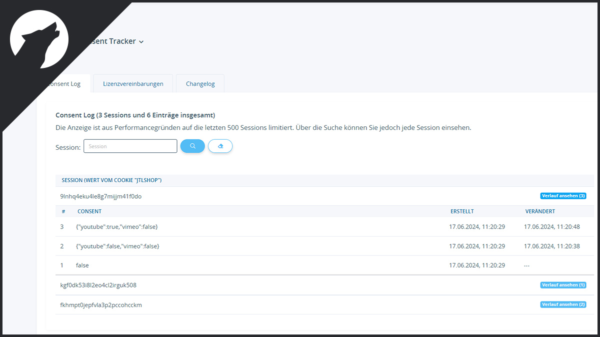 MW Consent Tracker | Erfassung Zustimmungsverlauf des JTL Consentmanagers