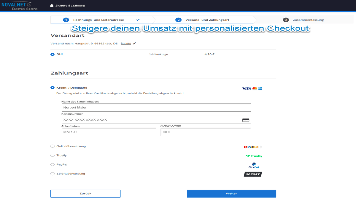 Novalnet API Configuration