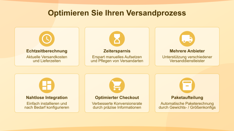 Versandkosten und Lieferzeit automatisch beziehen - ShipMonk Extension