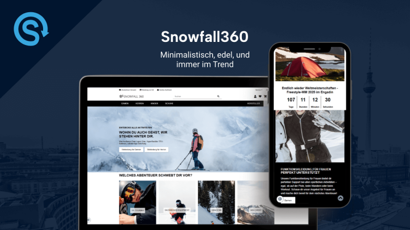 Snowfall360 – Dein zeitloses easyTemplate360 Preset für stilvolle Shops