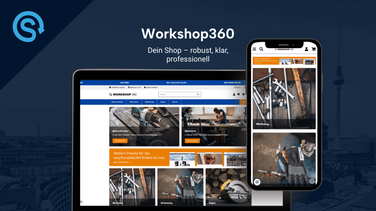 Workshop360 &ndash; Modern und professionell: Dein easyTemplate360 Preset