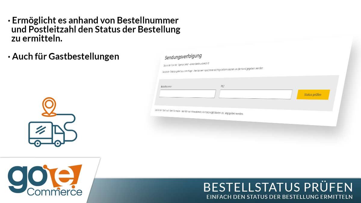 Bestellstatus pr&uuml;fen: Einfach den Status der Bestellungen abfragen