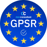 Beispielansicht der Sicherheits- und Herstellerangaben auf der Produktdetailseite mit GPSR-Compliance Plugin