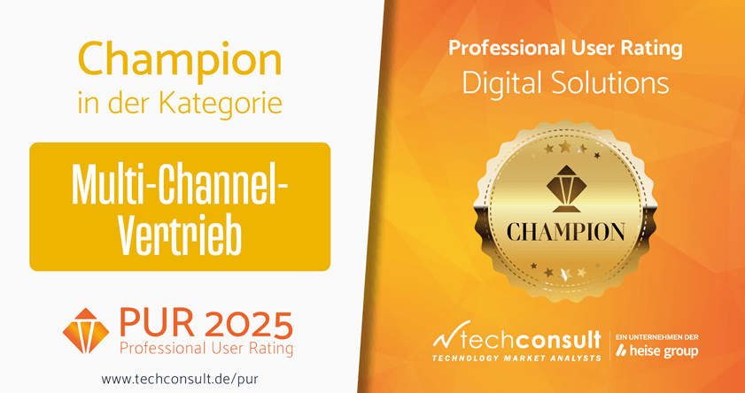 PUR 2025 Professional User Rating Champion Multichannel-Lösungen Digital Solutions